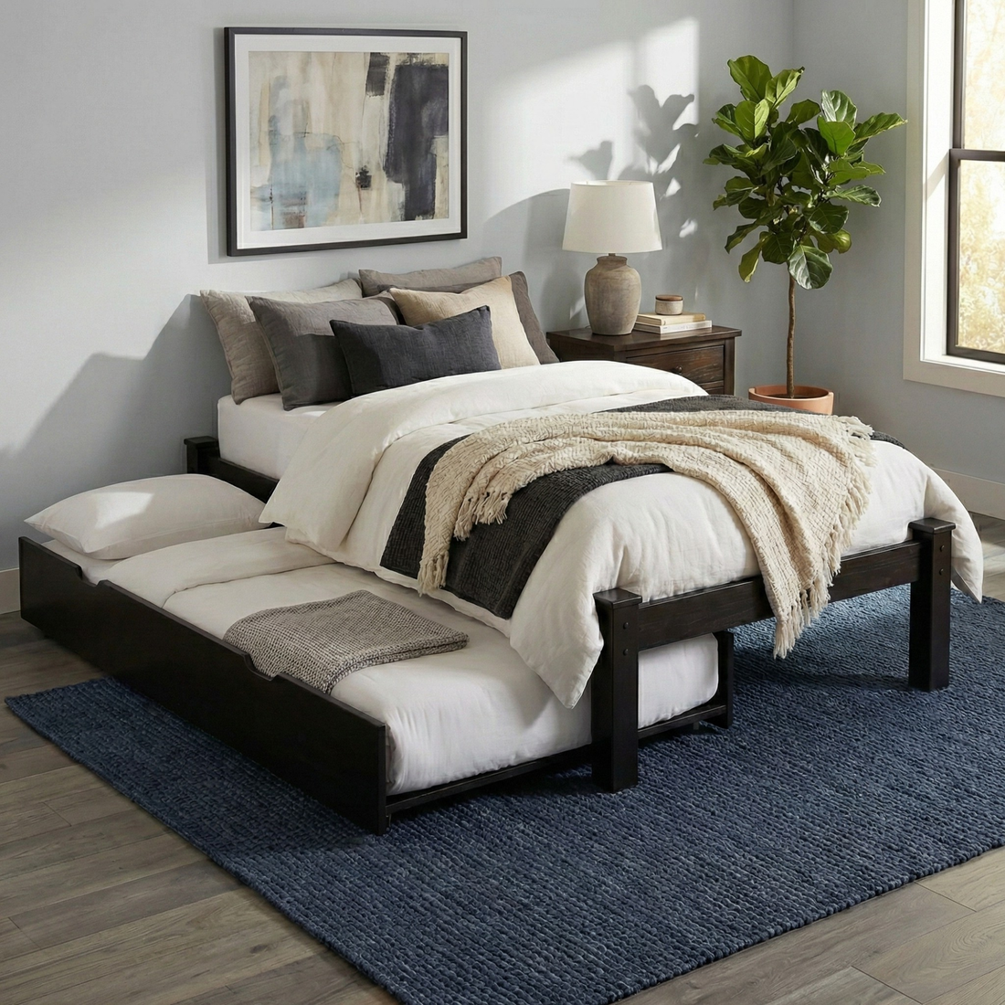 Versaloft Homestead Amish Made Bed Frame with Trundle Unit