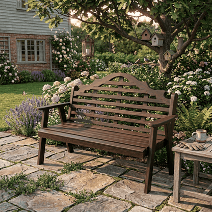 Keystone Amish Co. Red Cedar Milan Garden Bench