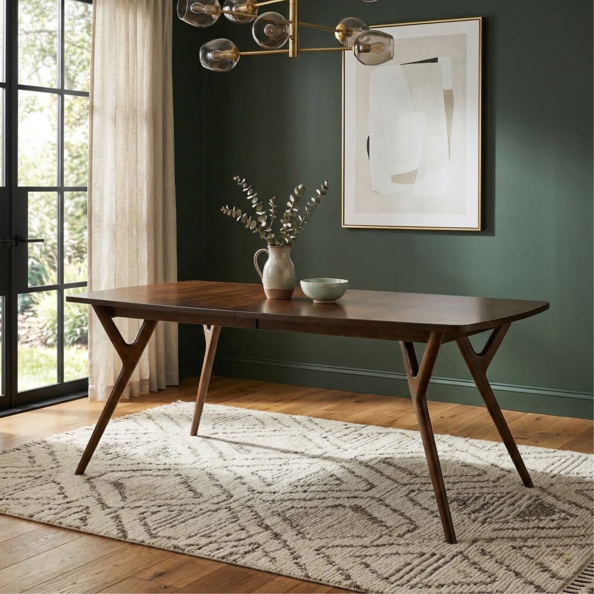 Hoosier Timbercraft Monroe Mid-Century Dining Table
