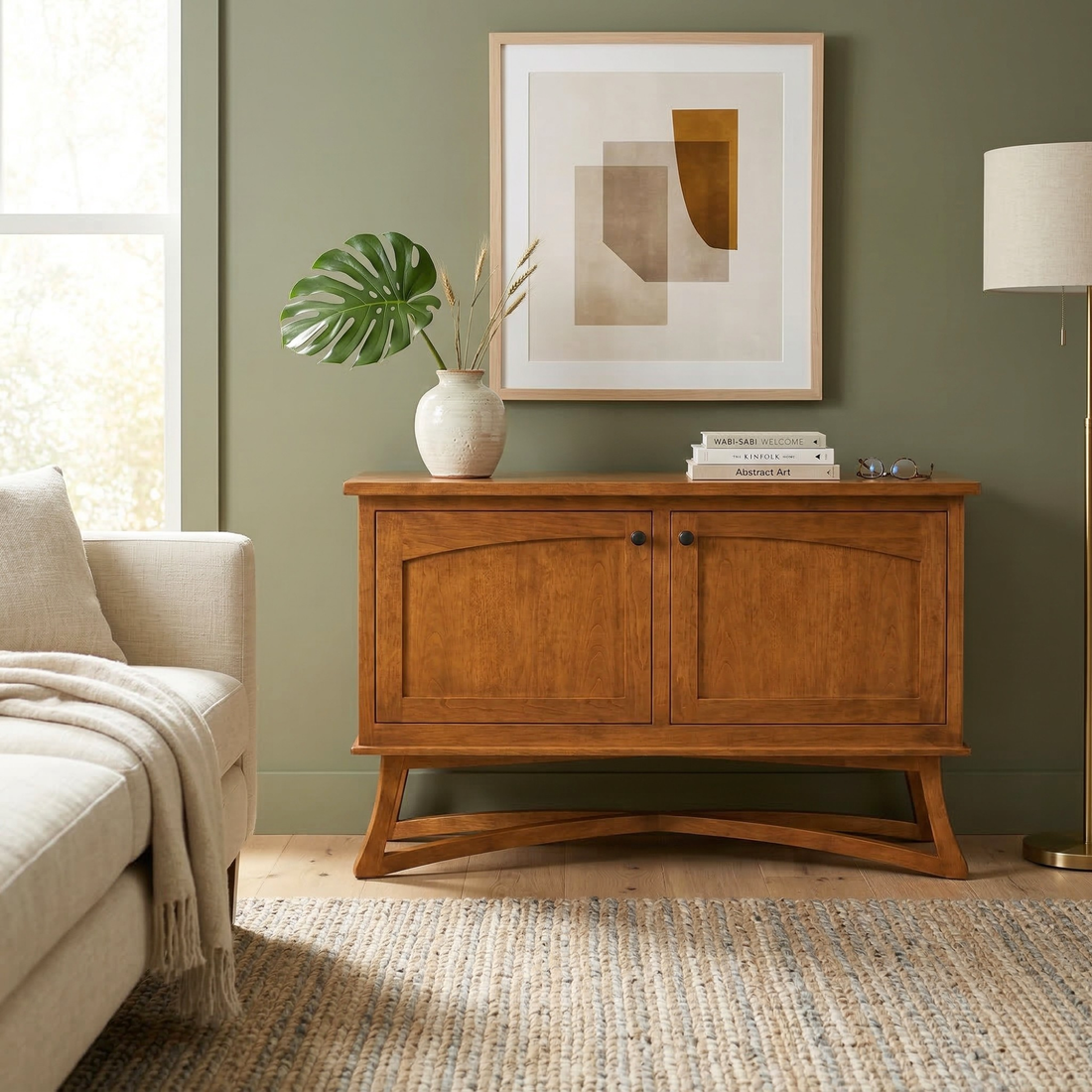 Hoosier Timbercraft Owen Maple Sideboard Server