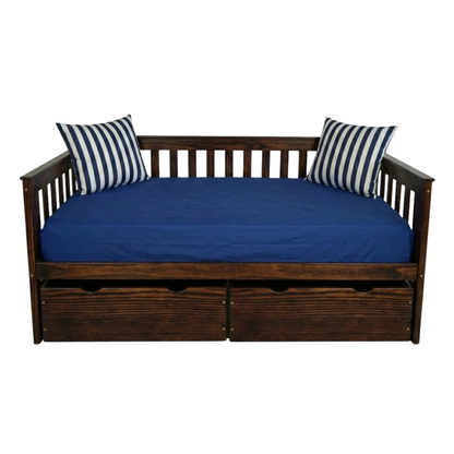 Versaloft Mission Amish Made Daybed Frame with 2-Piece Drawers