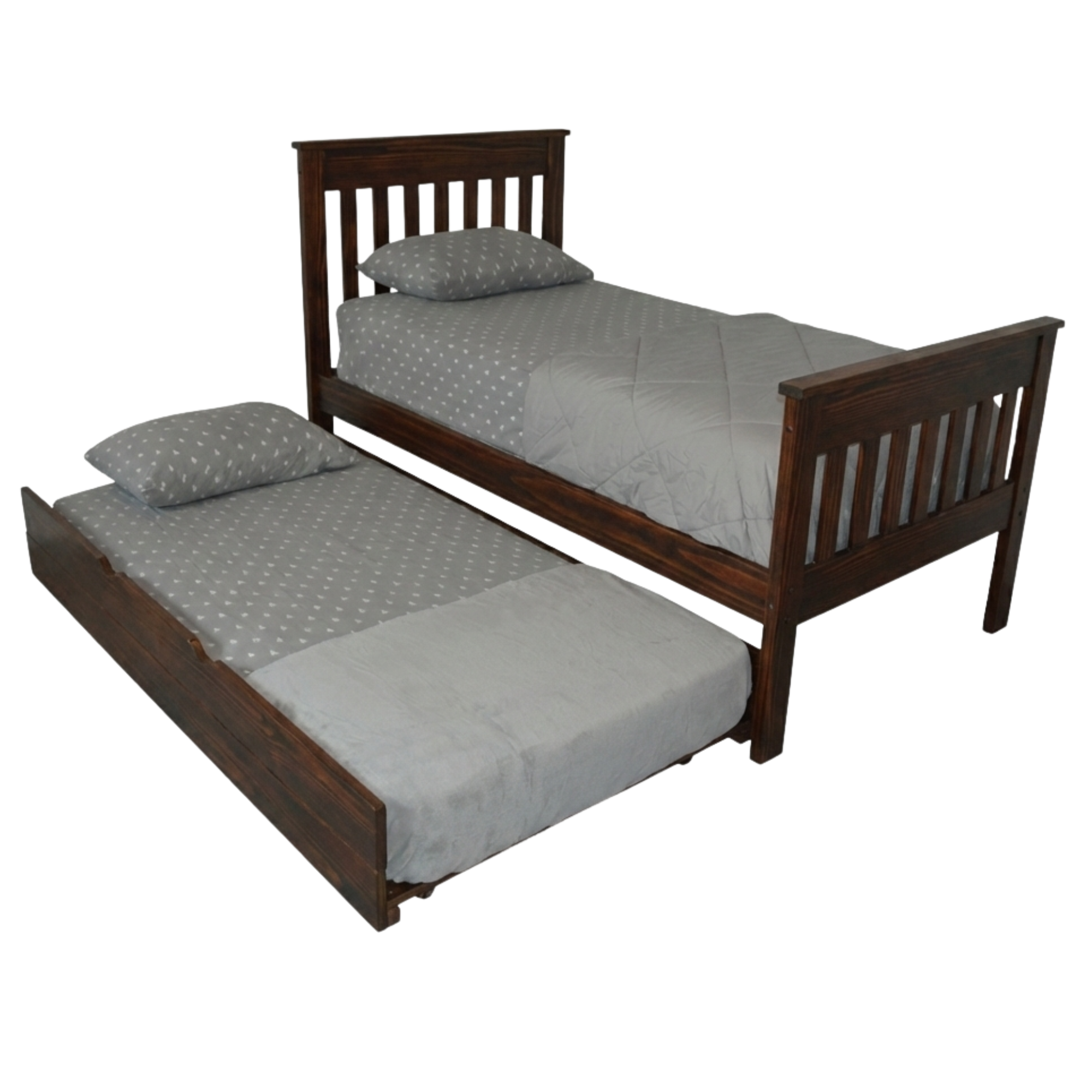 Versaloft Harmony Amish Made Bed Frame with Trundle Unit