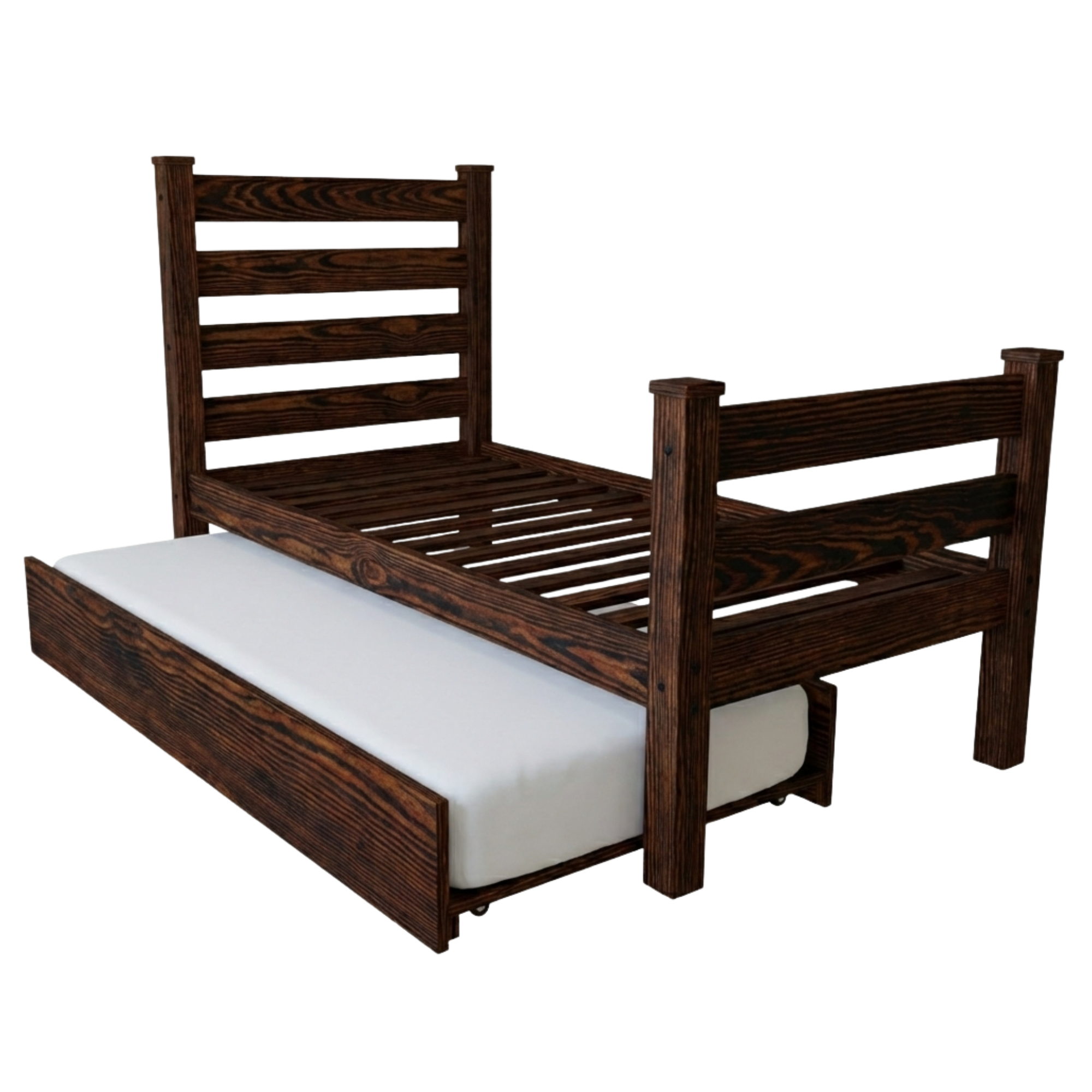 Versaloft Homestead Amish Made Bed Frame with Headboard, Footboard, and Trundle Unit