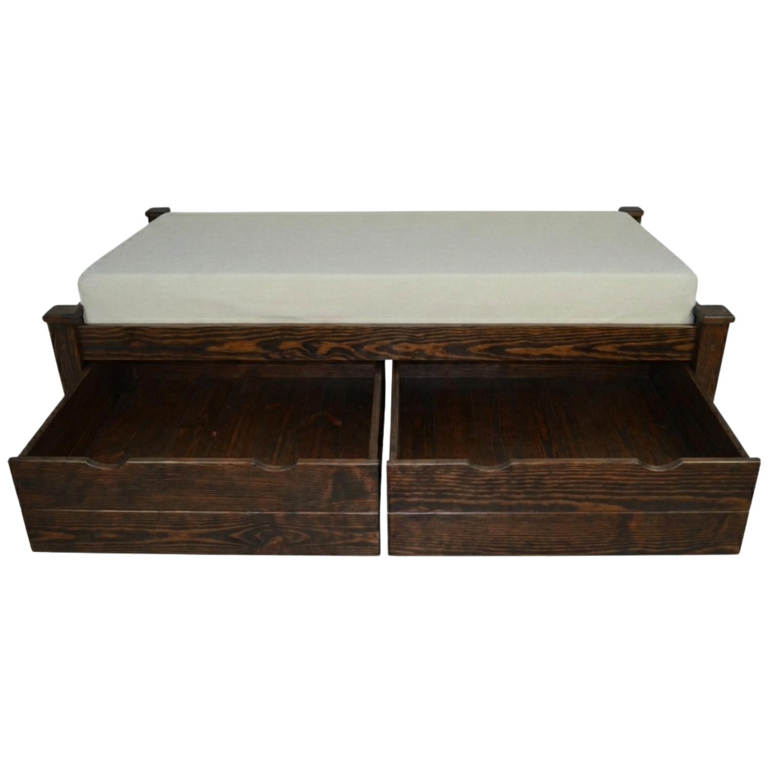 Versaloft Homestead Amish Made Bed Frame with 2-Piece Drawers