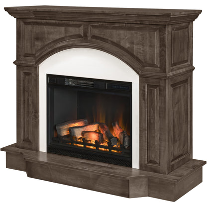 Ridgeline Fireplace in Driftwood Stain