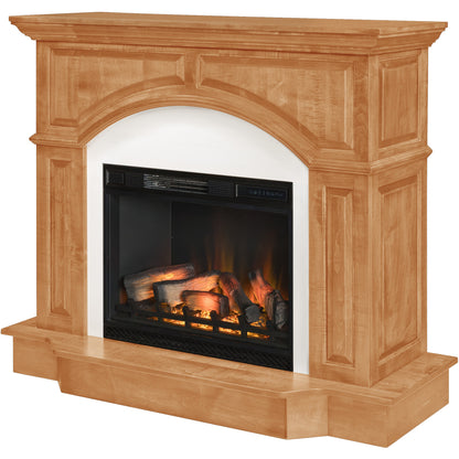 Ridgeline Fireplace in Natural Stain