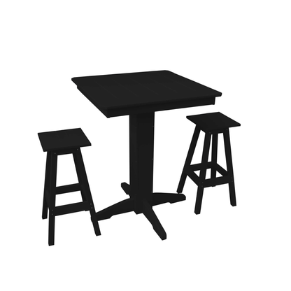 Keystone Amish Co. Riley 3-Piece Poly Lumber Bar Dining Set