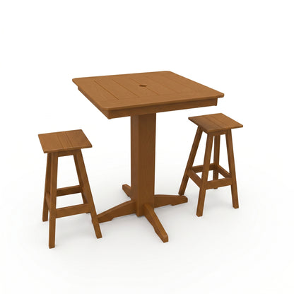 Keystone Amish Co. Riley 3-Piece Poly Lumber Bar Dining Set