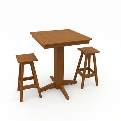 Keystone Amish Co. Riley 3-Piece Poly Lumber Bar Dining Set