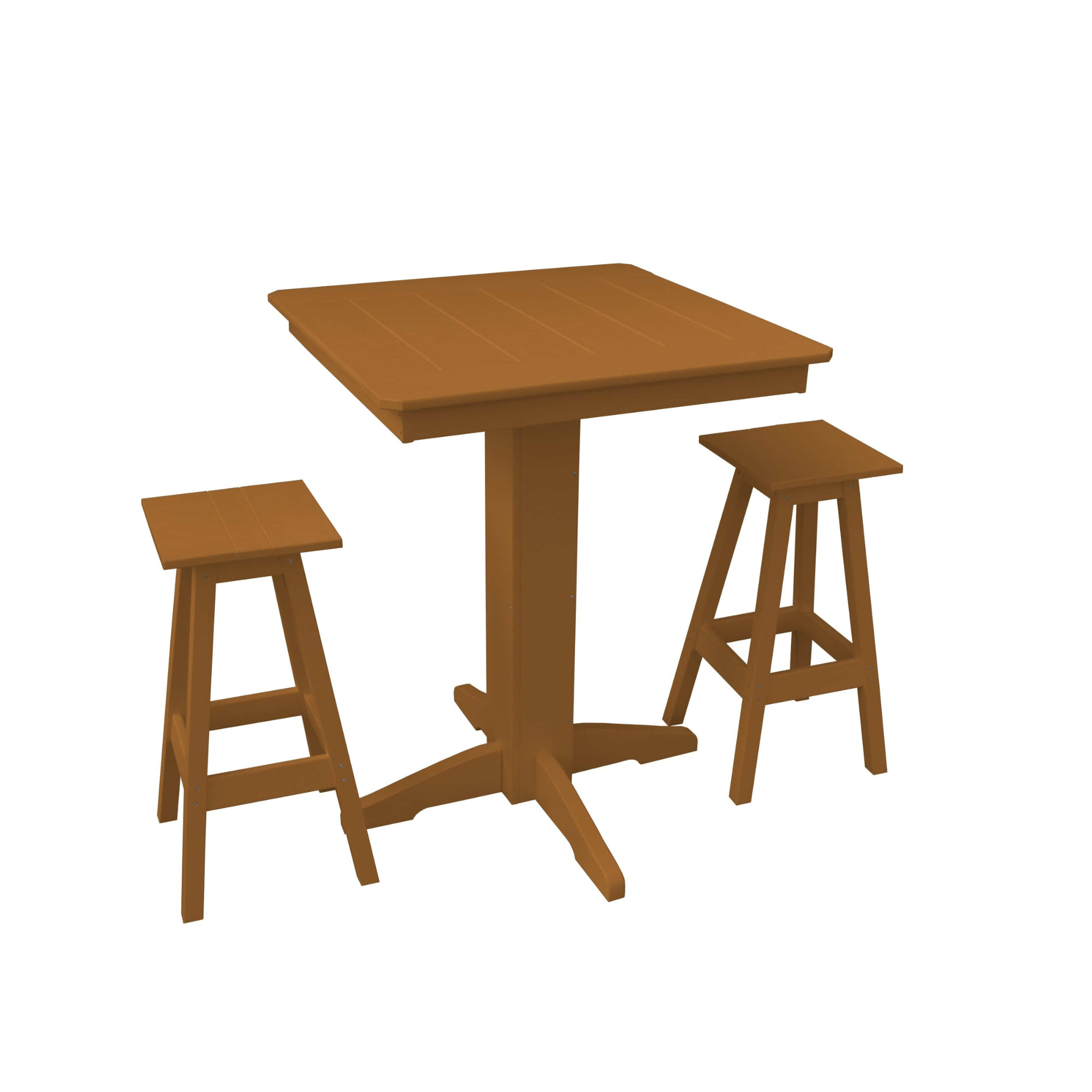 Keystone Amish Co. Riley 3-Piece Poly Lumber Bar Dining Set