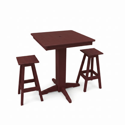 Keystone Amish Co. Riley 3-Piece Poly Lumber Bar Dining Set