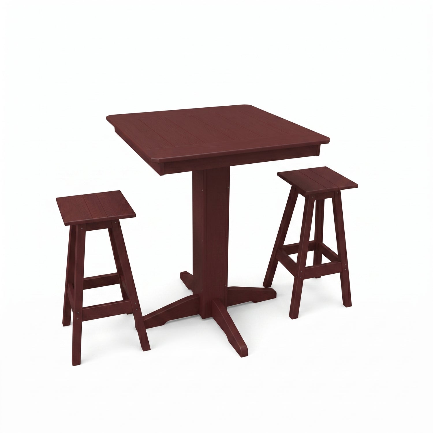 Keystone Amish Co. Riley 3-Piece Poly Lumber Bar Dining Set