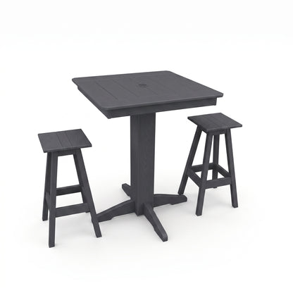 Keystone Amish Co. Riley 3-Piece Poly Lumber Bar Dining Set