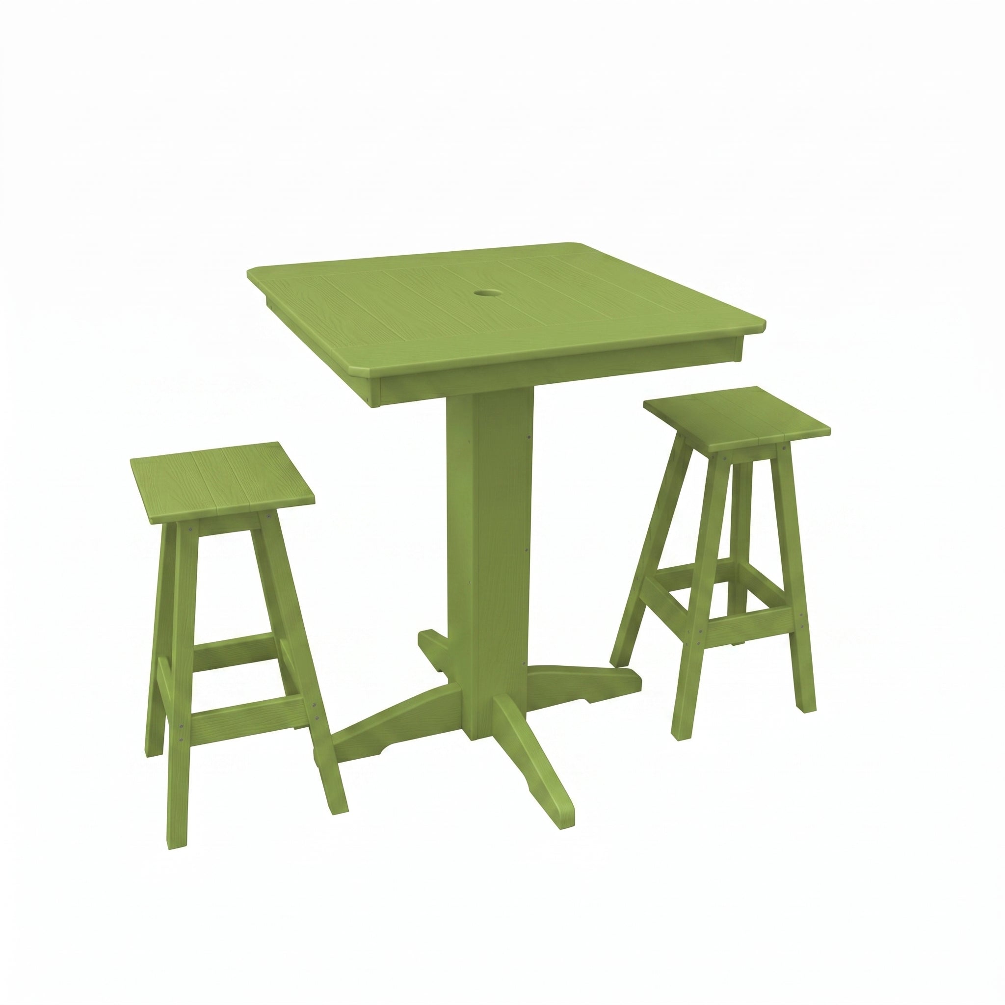 Keystone Amish Co. Riley 3-Piece Poly Lumber Bar Dining Set