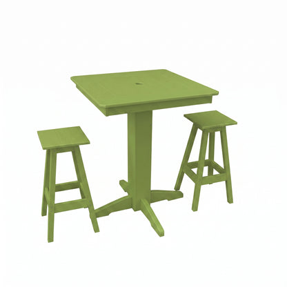 Keystone Amish Co. Riley 3-Piece Poly Lumber Bar Dining Set