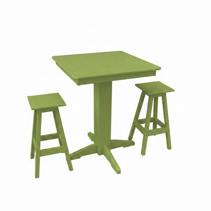 Keystone Amish Co. Riley 3-Piece Poly Lumber Bar Dining Set