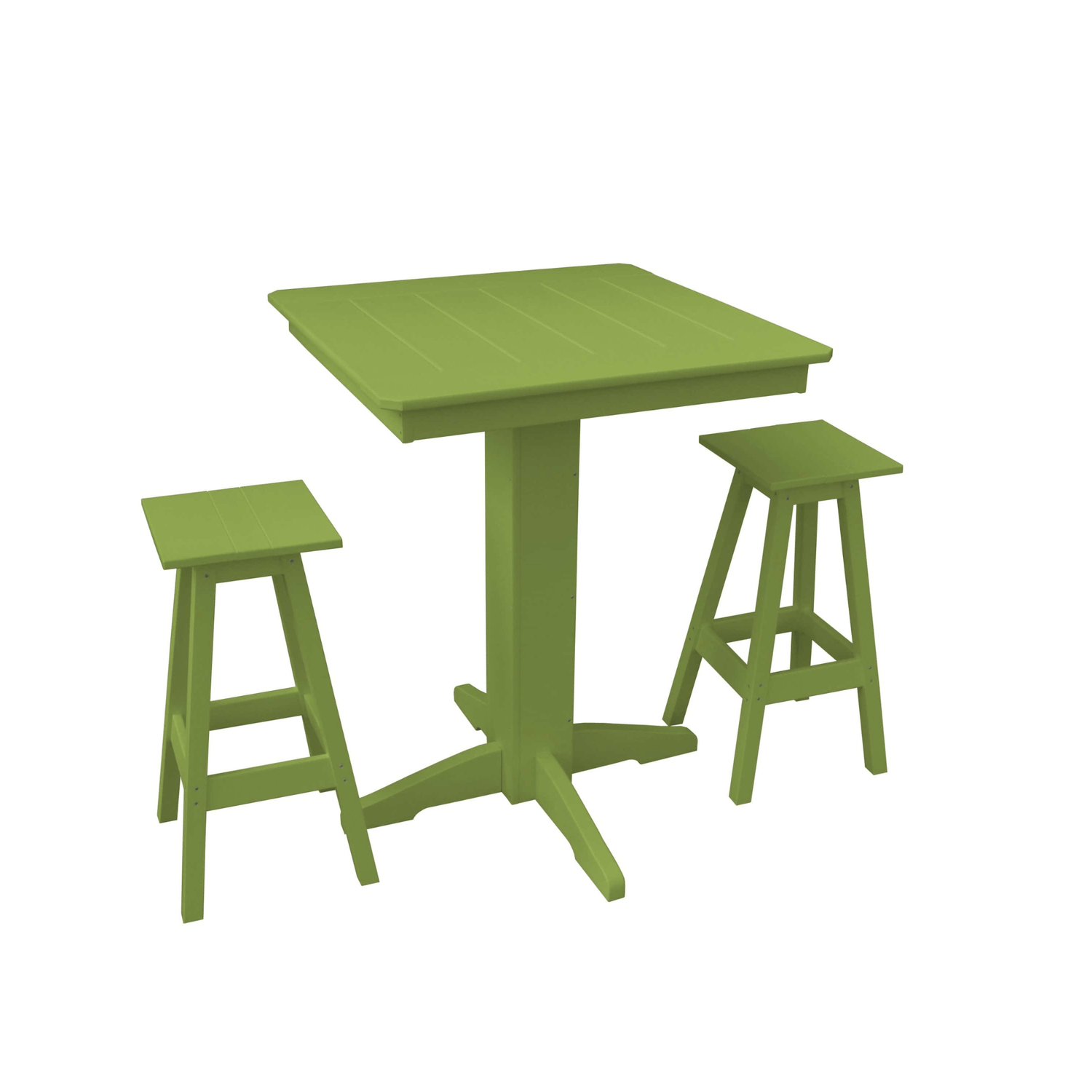 Keystone Amish Co. Riley 3-Piece Poly Lumber Bar Dining Set