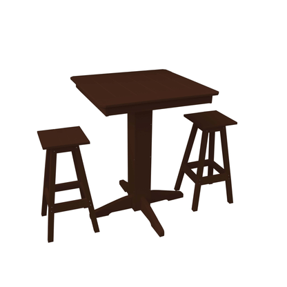 Keystone Amish Co. Riley 3-Piece Poly Lumber Bar Dining Set