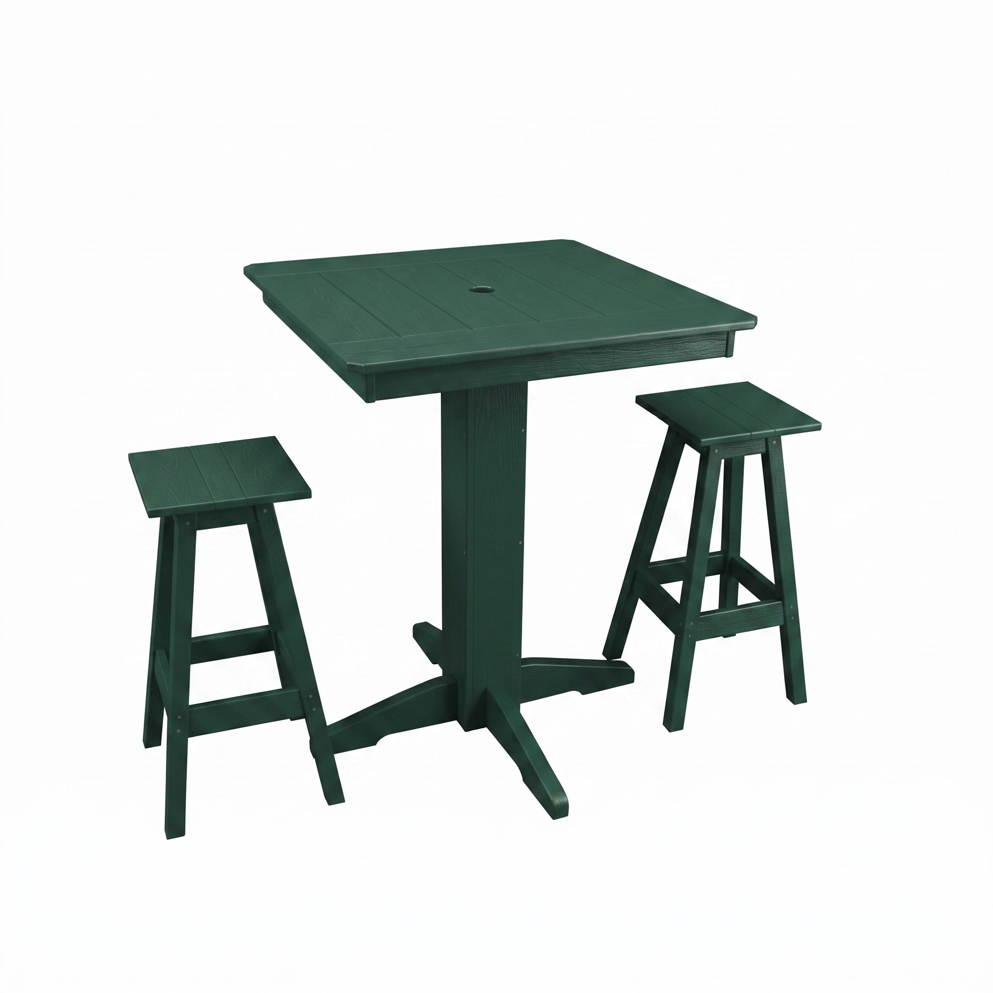 Keystone Amish Co. Riley 3-Piece Poly Lumber Bar Dining Set