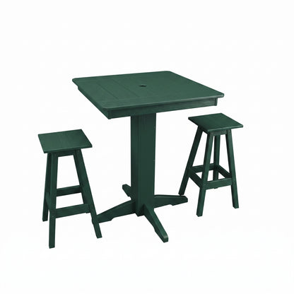Keystone Amish Co. Riley 3-Piece Poly Lumber Bar Dining Set