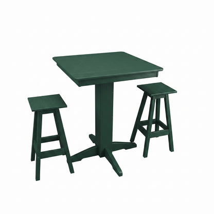 Keystone Amish Co. Riley 3-Piece Poly Lumber Bar Dining Set