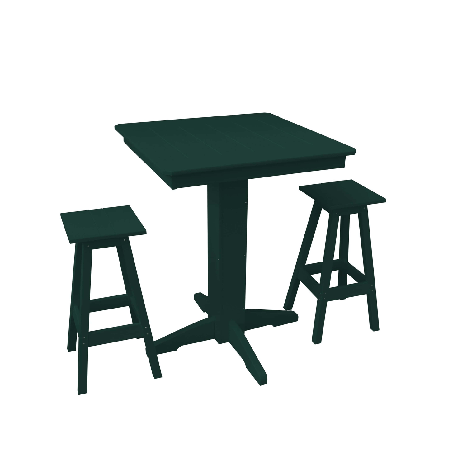 Keystone Amish Co. Riley 3-Piece Poly Lumber Bar Dining Set