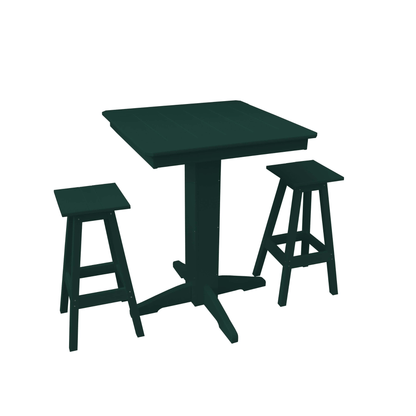 Keystone Amish Co. Riley 3-Piece Poly Lumber Bar Dining Set