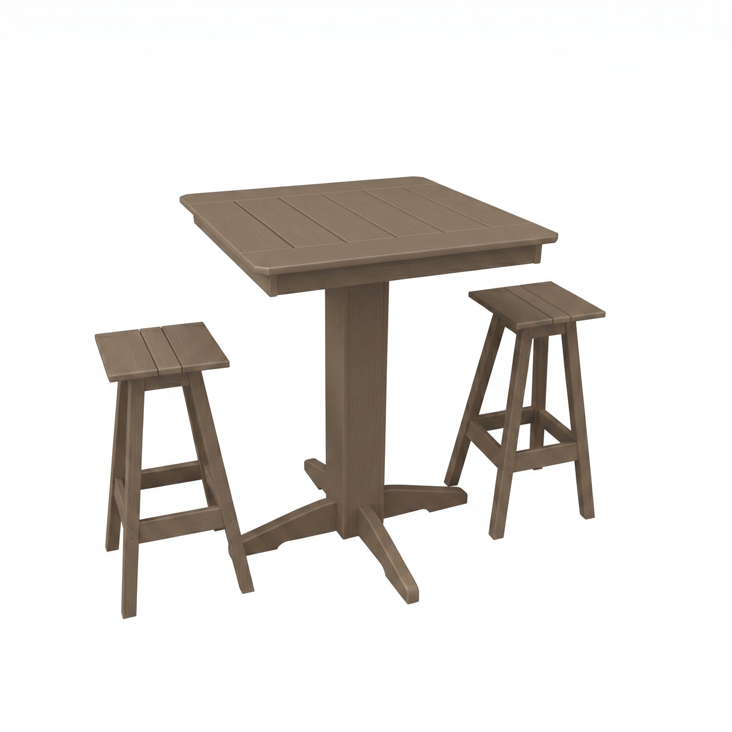 Keystone Amish Co. Riley 3-Piece Poly Lumber Bar Dining Set