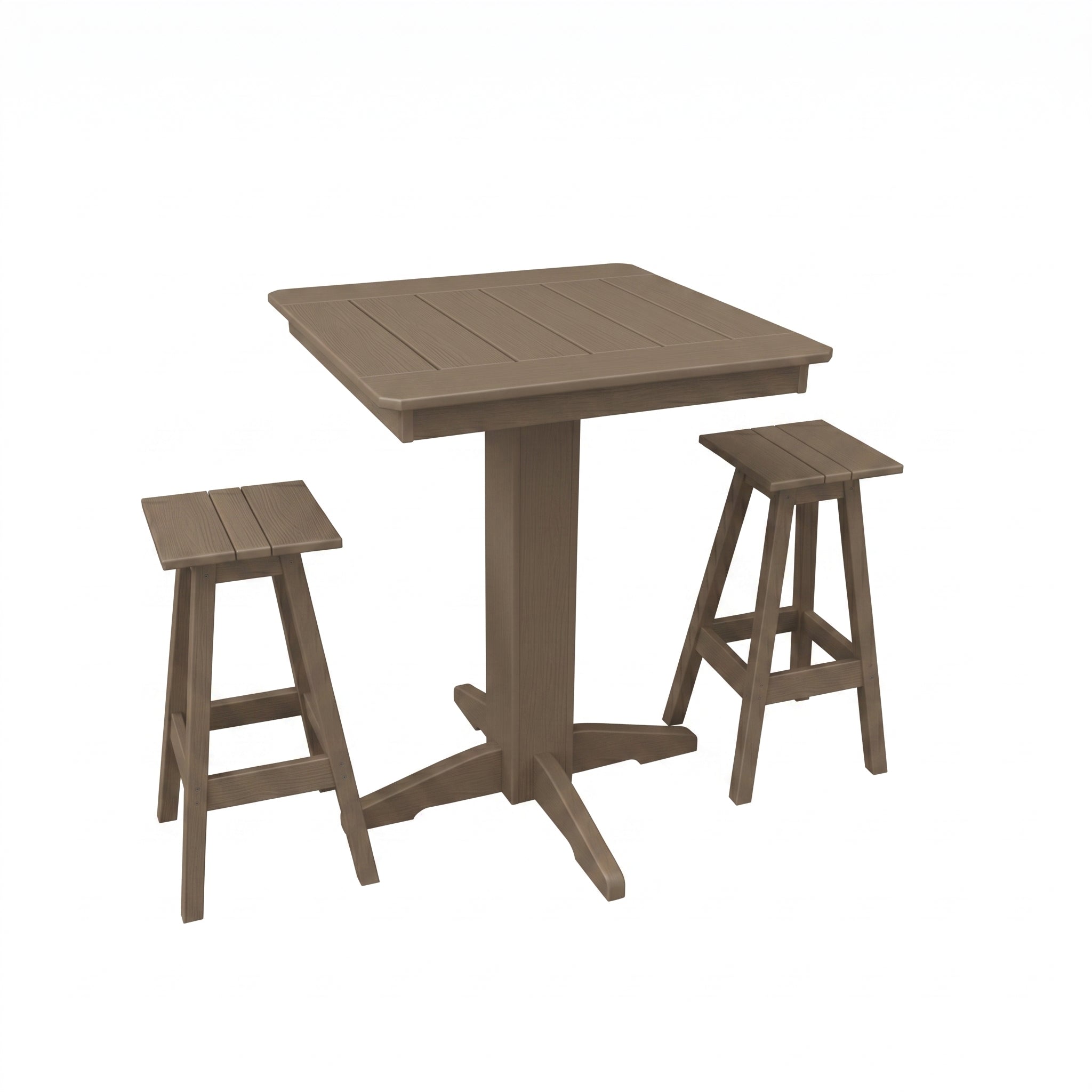 Keystone Amish Co. Riley 3-Piece Poly Lumber Bar Dining Set
