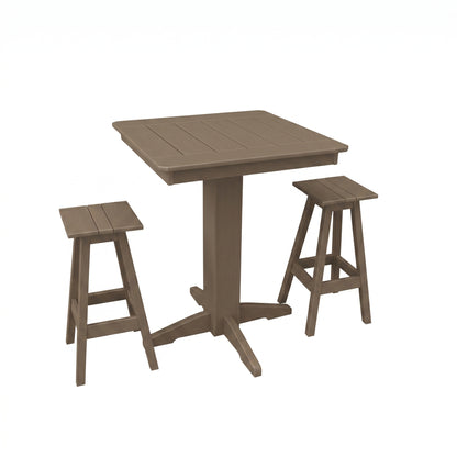 Keystone Amish Co. Riley 3-Piece Poly Lumber Bar Dining Set