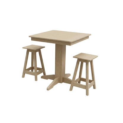 Keystone Amish Co. Riley 3-Piece Outdoor Poly Counter Height Dining Set