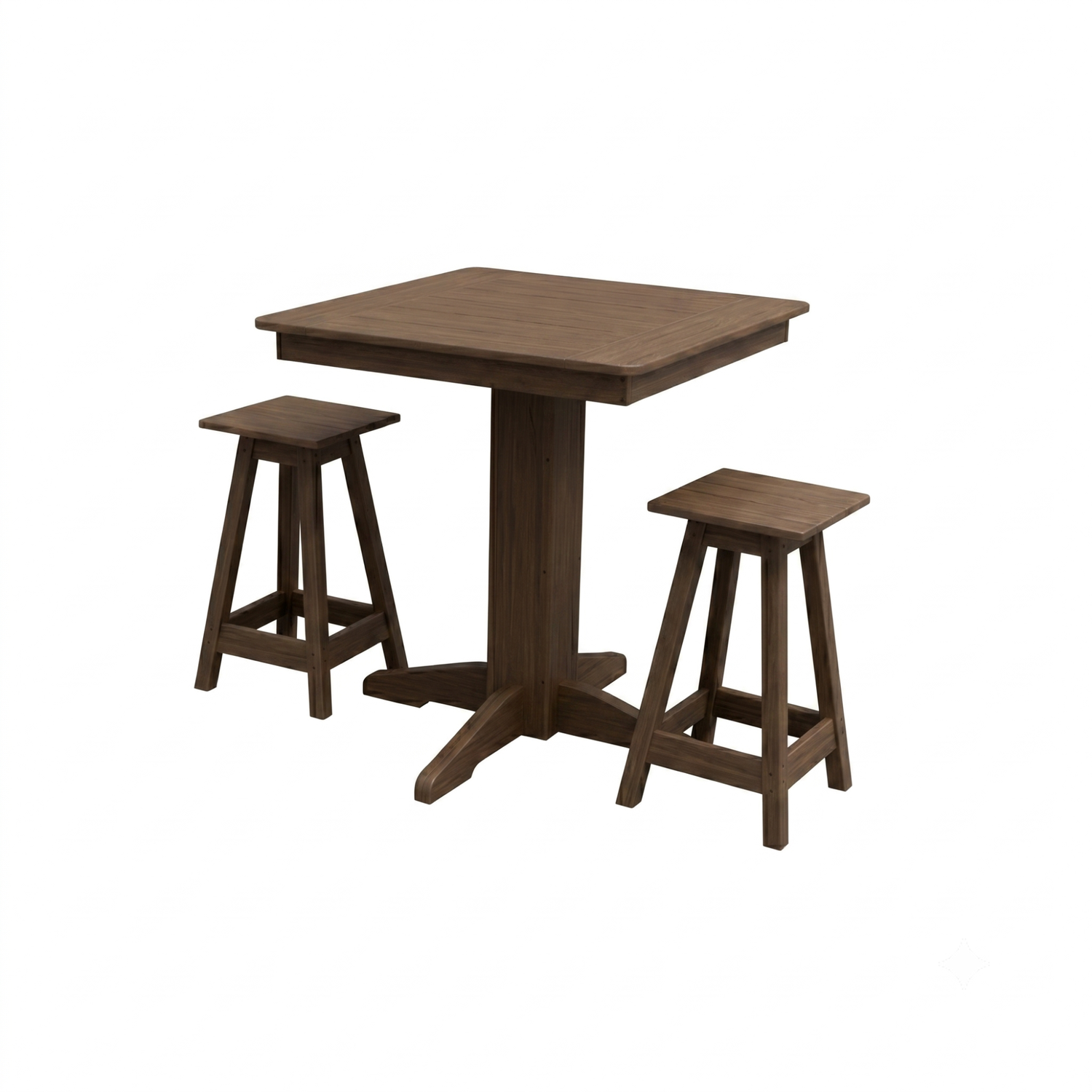 Keystone Amish Co. Riley 3-Piece Outdoor Poly Counter Height Dining Set