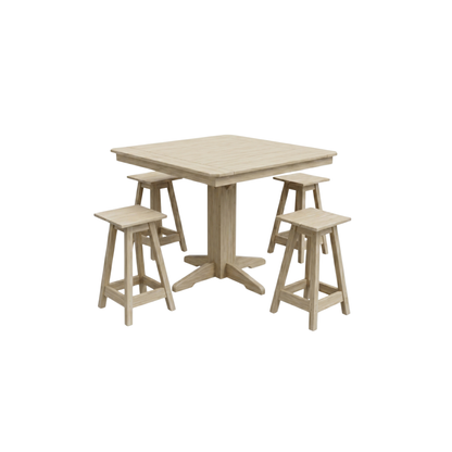 Keystone Amish Co. Riley 5-Piece Poly Counter Height Barstool Dining Set