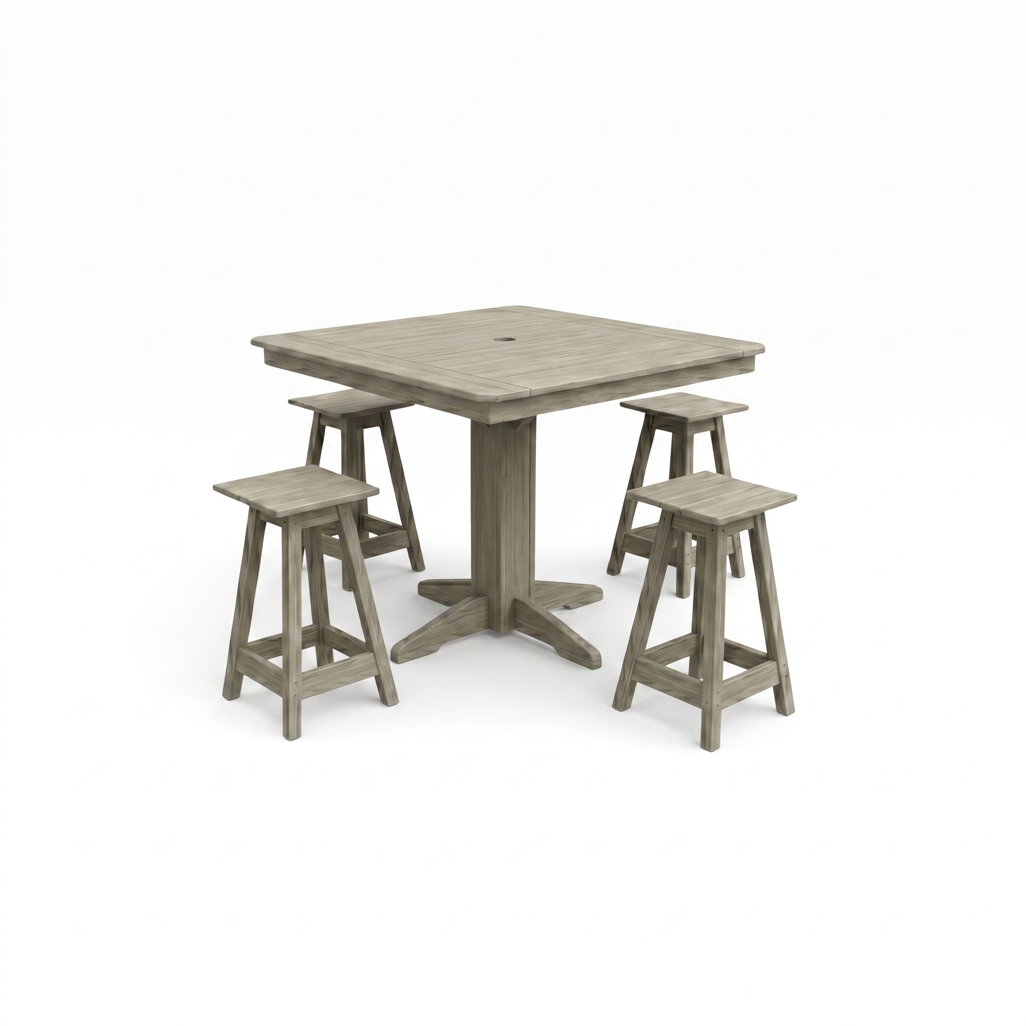 Keystone Amish Co. Riley 5-Piece Poly Counter Height Barstool Dining Set