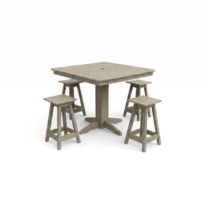 Keystone Amish Co. Riley 5-Piece Poly Counter Height Barstool Dining Set