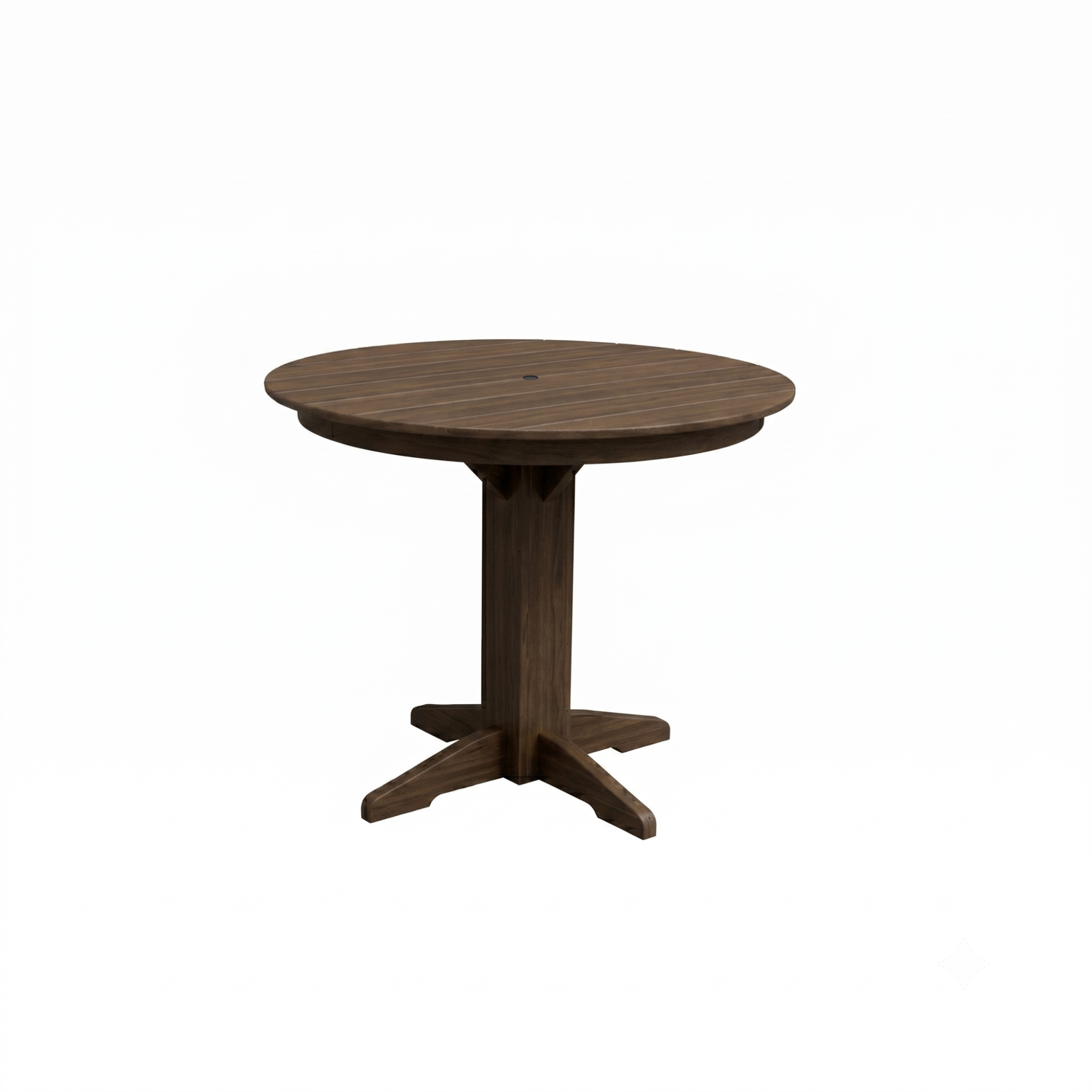 Keystone Amish Co. Round Poly Lumber Counter Height Table