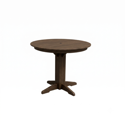 Keystone Amish Co. Round Poly Lumber Counter Height Table