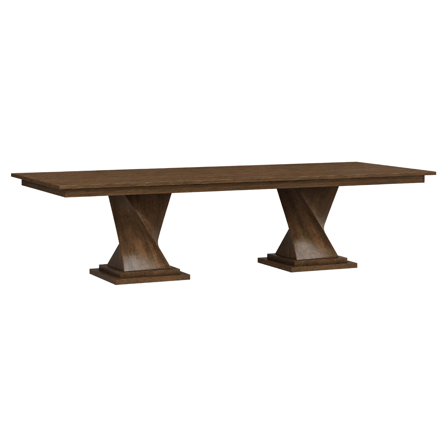 Hoosier Timbercraft Westfield Sap Cherry Double Pedestal Table