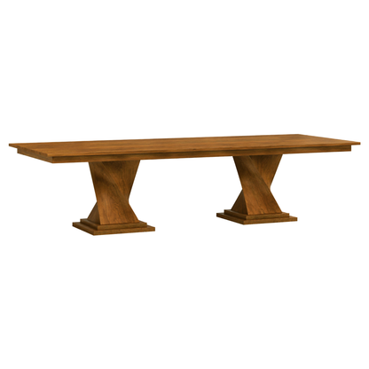 Hoosier Timbercraft Westfield Sap Cherry Double Pedestal Table