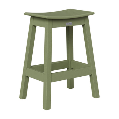 Berlin Gardens Outdoor Saddle Poly Lumber Counter Stool