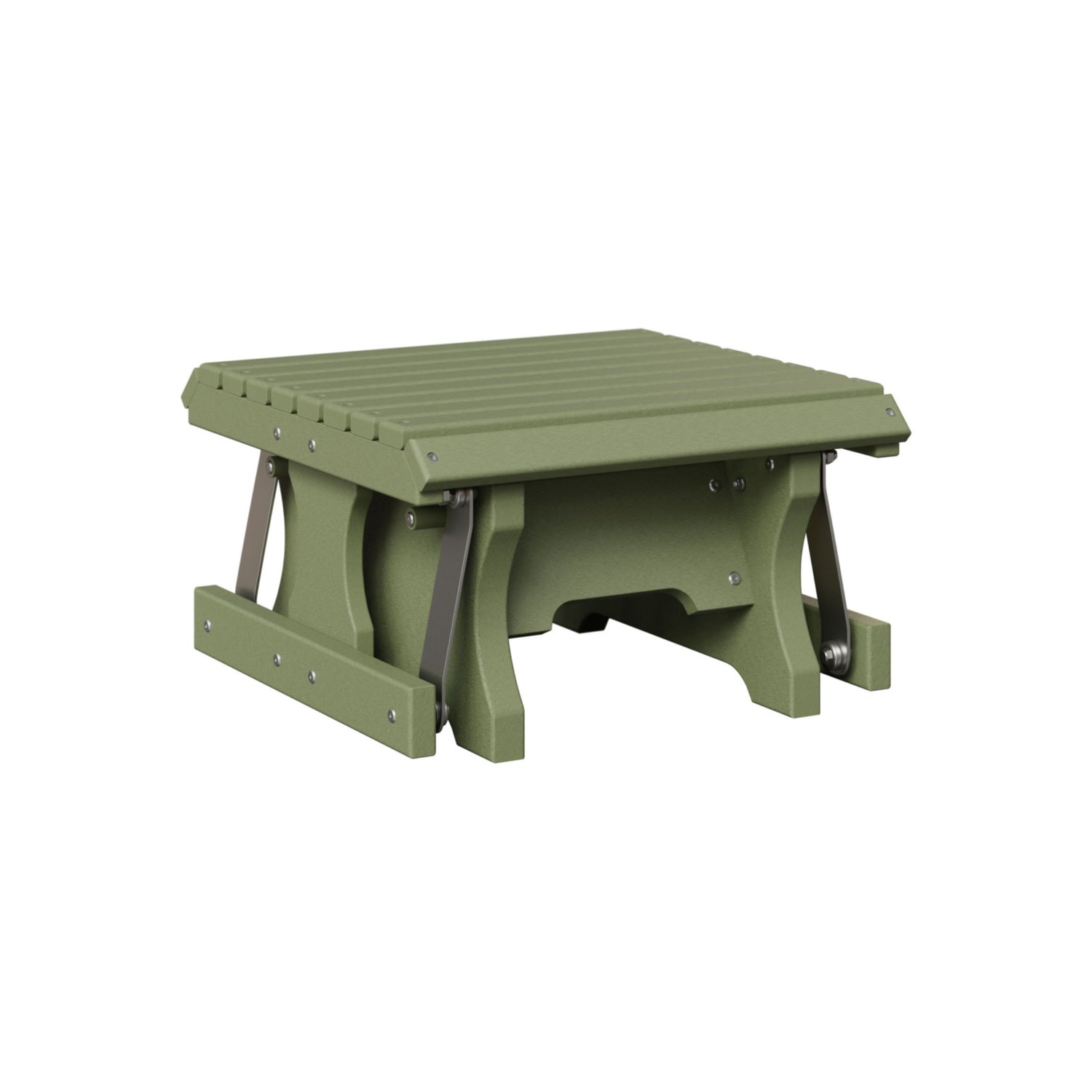 Berlin Gardens Outdoor Poly Lumber Gliding Footstool