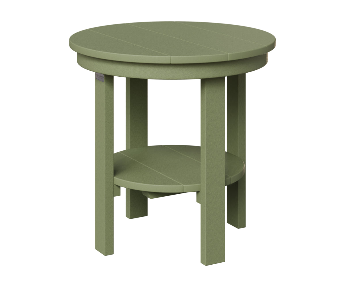 Berlin Gardens Outdoor Poly Lumber Round End Dining Table