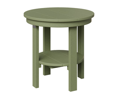 Berlin Gardens Outdoor Poly Lumber Round End Dining Table