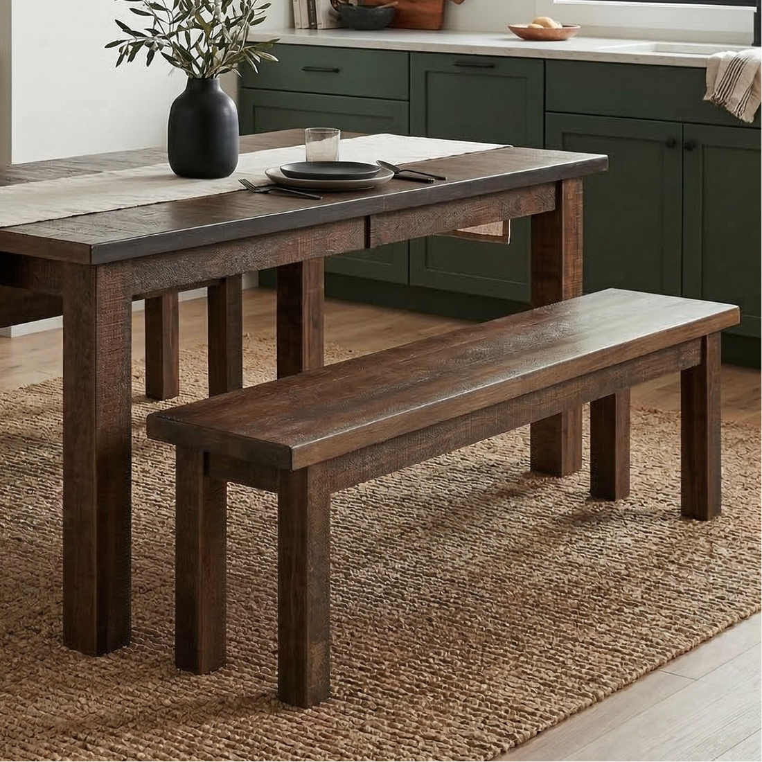 Hoosier Timbercraft Sanders Maple Dining Bench