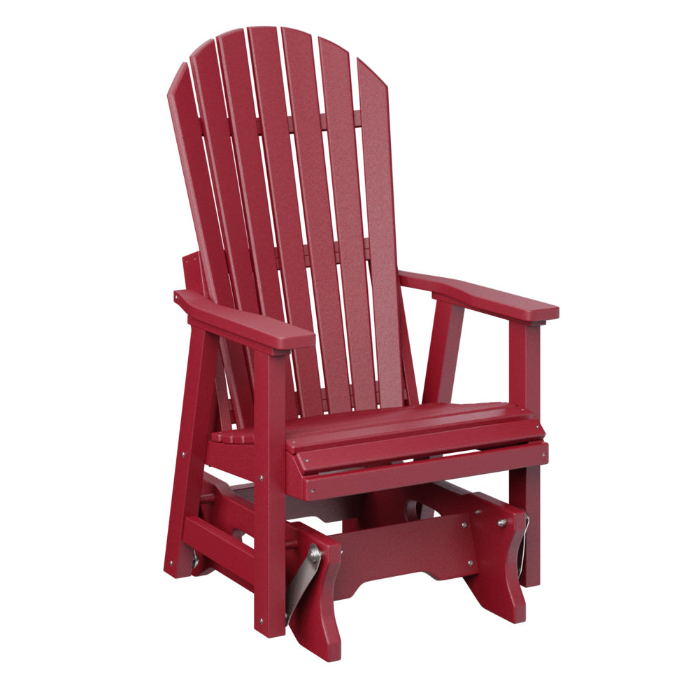 Berlin Gardens Comfo Back Poly Lumber Single Glider