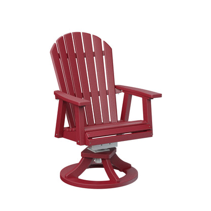 Berlin Gardens Comfo Back Poly Lumber Swivel Rocker Dining Chair
