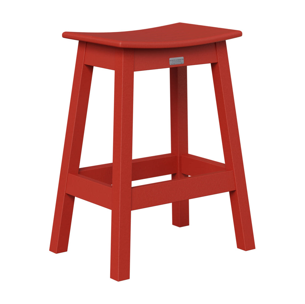 Berlin Gardens Outdoor Saddle Poly Lumber Counter Stool