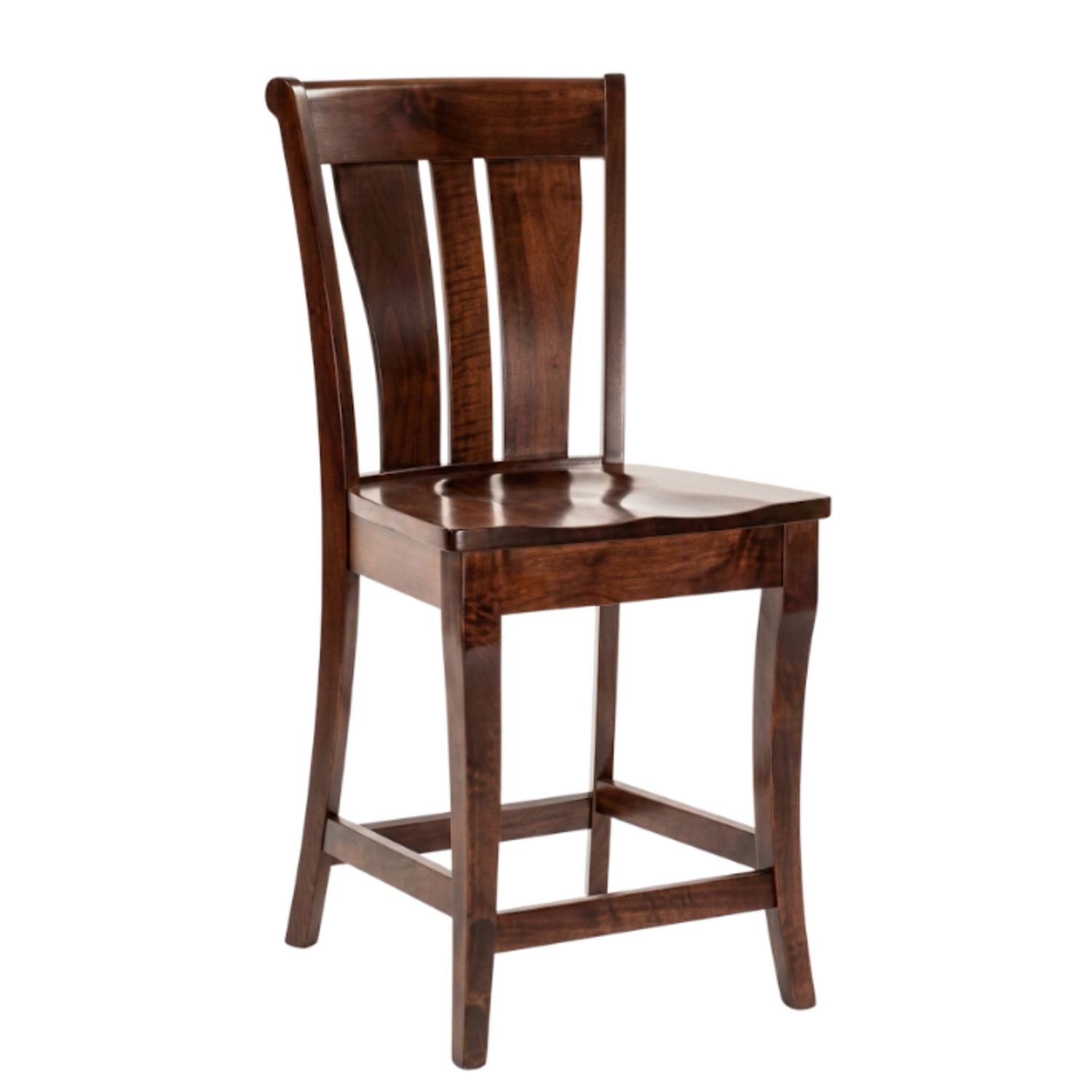 Hoosier Timbercraft Brighton Stationary Cherry Bar Chair