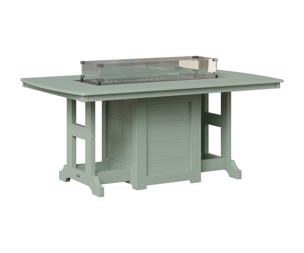 Berlin Gardens Garden Classic Fire Pit Poly Lumber Dining Table