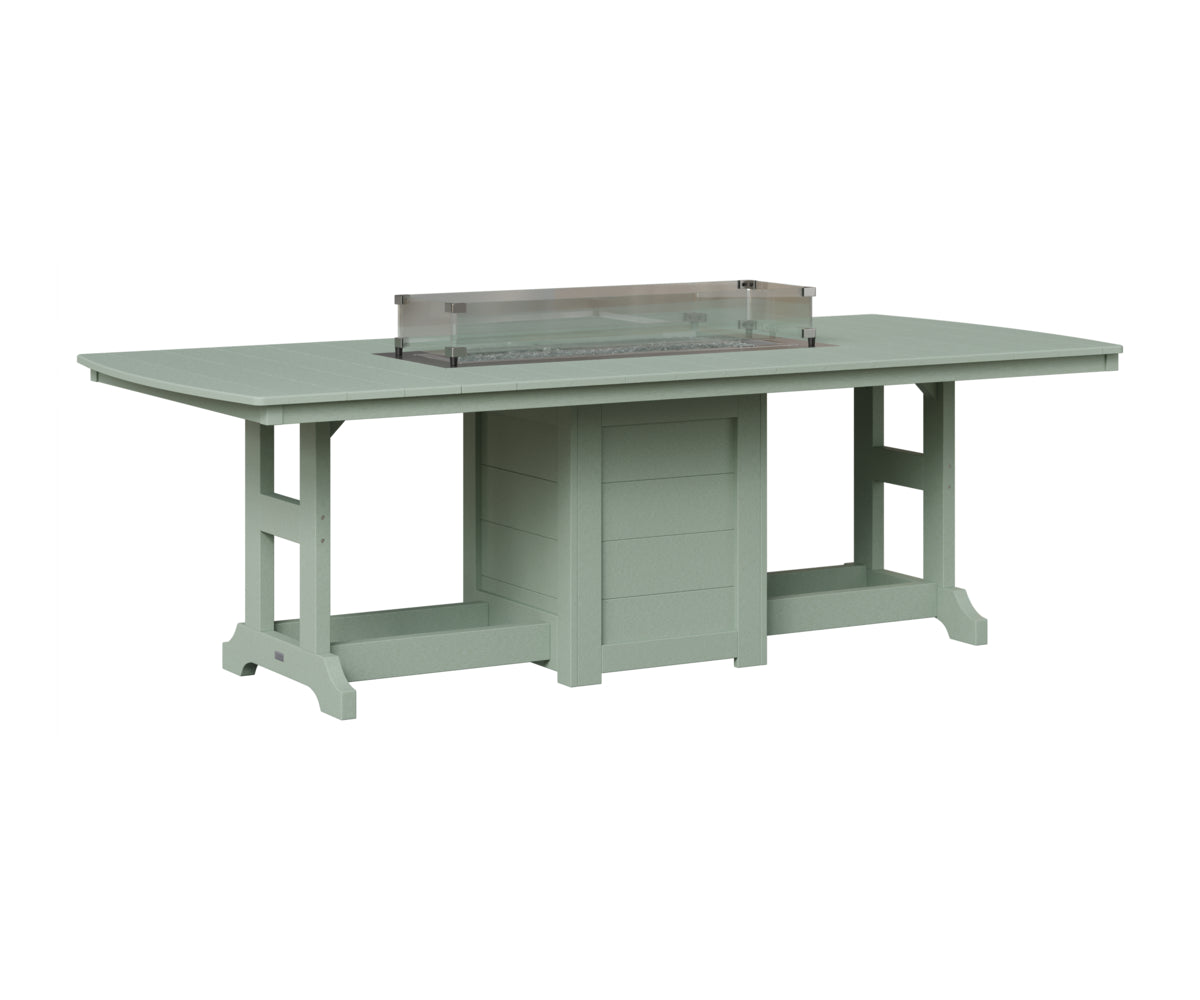 Berlin Gardens Garden Classic Fire Pit Poly Lumber Dining Table